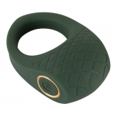 Зеленое эрекционное виброкольцо Luxurious Vibro Cock Ring - Orion - в Благовещенске купить с доставкой