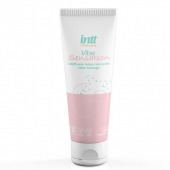 Лубрикант на водной основе Vibe Sensation с клубничным вкусом и легким вибрирующим эффектом - 50 гр. - INTT - купить с доставкой в Благовещенске