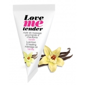 Съедобное согревающее массажное масло Love Me Tender Vanilla с ароматом ванили - 10 мл. - Love to Love - купить с доставкой в Благовещенске