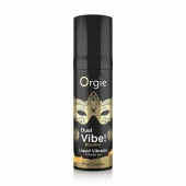 Съедобный гель Dual Vibe Pina Colada с эффектом вибрации и вкусом коктейля пина колада - 15 мл. - ORGIE - купить с доставкой в Благовещенске