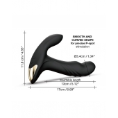 Черный вибромассажер простаты Multi P-Joy с 3 моторами - Dorcel - в Благовещенске купить с доставкой