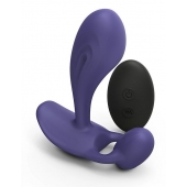 Темно-синий вибромассажер Witty P G Vibrator with Remote Control - Love to Love - в Благовещенске купить с доставкой