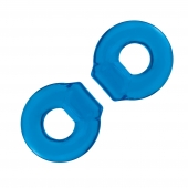 Комплект из двух колец для пениса 2-Pack Ultra-Stretch Stamina Endurance Ring - BlueLine - в Благовещенске купить с доставкой