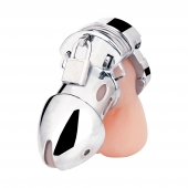 Клетка на пенис из металла Obedience Cock Cage - BlueLine - купить с доставкой в Благовещенске