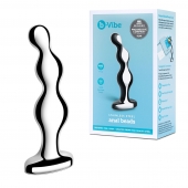 Стальной анальный фаллоимитатор для простаты Stainless Steel Anal Beads - 13 см. - b-Vibe - в Благовещенске купить с доставкой