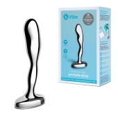 Стальной стимулятор простаты Stainless Steel Prostate Plug - 11,5 см. - b-Vibe - в Благовещенске купить с доставкой