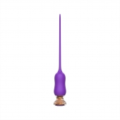 Фиолетовый тонкий стимулятор Nipple Vibrator - 23 см. - I-MOON - купить с доставкой в Благовещенске