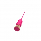 Розовый тонкий стимулятор Nipple Vibrator - 23 см. - I-MOON - купить с доставкой в Благовещенске