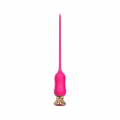 Розовый тонкий стимулятор Nipple Vibrator - 23 см. - I-MOON - купить с доставкой в Благовещенске