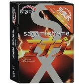 Презервативы Sagami Xtreme ENERGY с ароматом энергетика - 3 шт. - Sagami - купить с доставкой в Благовещенске