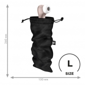 Черный мешочек для хранения игрушек Treasure Bag L - Satisfyer - купить с доставкой в Благовещенске