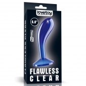 Синяя анальная втулка Flawless Clear Prostate Plug 6.0 - 15 см. - Lovetoy - в Благовещенске купить с доставкой