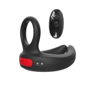 Черное эрекционное виброкольцо Cock Ring с пультом ДУ - I-MOON - в Благовещенске купить с доставкой