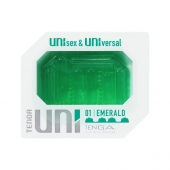 Зеленый мастурбатор-стимулятор Tenga Uni Emerald - Tenga - в Благовещенске купить с доставкой