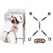 Леопардовая фиксация на матрас для рук и ног Classic Bedspreader - Lux Fetish - купить с доставкой в Благовещенске