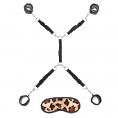 Леопардовая фиксация на матрас для рук и ног Classic Bedspreader - Lux Fetish - купить с доставкой в Благовещенске