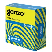 Классические презервативы с обильной смазкой Ganzo Classic - 3 шт. - Ganzo - купить с доставкой в Благовещенске