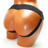 Трусики для страпона коричневого цвета - БДСМ Арсенал - купить с доставкой в Благовещенске
