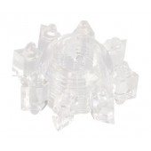 Прозрачное гелевое эрекционное кольцо-звезда - Toyfa Basic - в Благовещенске купить с доставкой