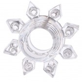 Прозрачное гелевое эрекционное кольцо-звезда - Toyfa Basic - в Благовещенске купить с доставкой