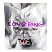 Прозрачное гелевое эрекционное кольцо с шипиками - Toyfa Basic - в Благовещенске купить с доставкой