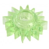 Зеленое эрекционное кольцо-солнце - Toyfa Basic - в Благовещенске купить с доставкой