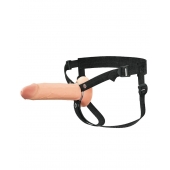 Полый страпон на ремнях 8’’ Hollow Silicone Strap-on - Pipedream - купить с доставкой в Благовещенске