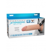 Полый страпон на ремнях 6’’ Hollow Silicone Strap-on - Pipedream - купить с доставкой в Благовещенске