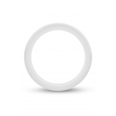 Белое люминесцентное эрекционное кольцо Silicone Glo Cock Ring - Blush Novelties - в Благовещенске купить с доставкой