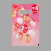 Пакет «Праздничные шары» с вырубной ручкой (20х30 см) - UPAK LAND - купить с доставкой в Благовещенске