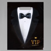 Пакет «Смокинг VIP» полиэтиленовый с вырубной ручкой (30х40 см) - UPAK LAND - купить с доставкой в Благовещенске