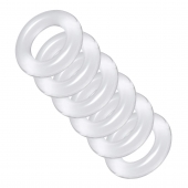 Комплект из 6 прозрачных эрекционных колец Ring Master Custom Ball Stretcher Kit - XR Brands - в Благовещенске купить с доставкой