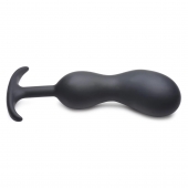 Черный массажер простаты с утяжелителями Premium Silicone Weighted Prostate Plug XL - 20,8 см. - XR Brands - в Благовещенске купить с доставкой
