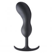 Черный массажер простаты с утяжелителями Premium Silicone Weighted Prostate Plug XL - 20,8 см. - XR Brands - в Благовещенске купить с доставкой