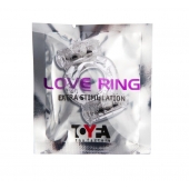 Прозрачное виброкольцо с двумя вибропульками - Toyfa Basic - в Благовещенске купить с доставкой