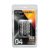 Прозрачная насадка с бороздками STAY HARD COCK SLEEVE 04 CLEAR - Blush Novelties - в Благовещенске купить с доставкой