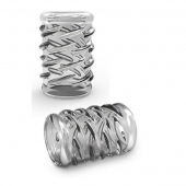 Прозрачная насадка с объёмными чёрточками STAY HARD COCK SLEEVE 06 CLEAR - Blush Novelties - в Благовещенске купить с доставкой