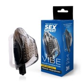 Дымчатый сквозной мастурбатор с вибрацией - Sex Expert - в Благовещенске купить с доставкой