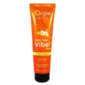 Гель с эффектом вибрации Lube Tube Vibe Medium Pina Colada - 100 мл. - ORGIE - купить с доставкой в Благовещенске