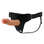 Телесный полый мужской страпон Stark - 17,5 см. - Baile - купить с доставкой в Благовещенске