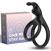 Черное эрекционное кольцо с подхватом мошонки - Boys of Toys - в Благовещенске купить с доставкой
