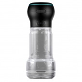 Набор PowerBlow   Feel Pocket Stroker Crystal: мастурбатор и интерактивная насадка - Kiiroo - в Благовещенске купить с доставкой