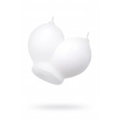 Белая сувенирная свеча «Сиськи» - Pecado - купить с доставкой в Благовещенске