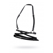 Черная кожаная портупея «Осанка» - Pecado - купить с доставкой в Благовещенске