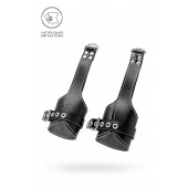 Черные подвесы с белой строчкой - Pecado - купить с доставкой в Благовещенске