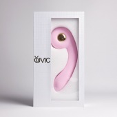 Розовый вибростимулятор точки G с нагревом Bendable Heating G-Spot Vibrator - Youvic