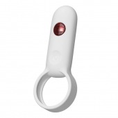 Белое эрекционное виброкольцо с пультом ДУ - Youvic - в Благовещенске купить с доставкой