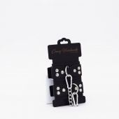 Черные кожаные оковы с регулируемыми ремешками - Crazy Handmade - купить с доставкой в Благовещенске