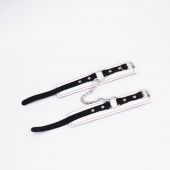 Бело-красные кожаные оковы - Crazy Handmade - купить с доставкой в Благовещенске