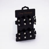 Черные кожаные оковы из звеньев - Crazy Handmade - купить с доставкой в Благовещенске